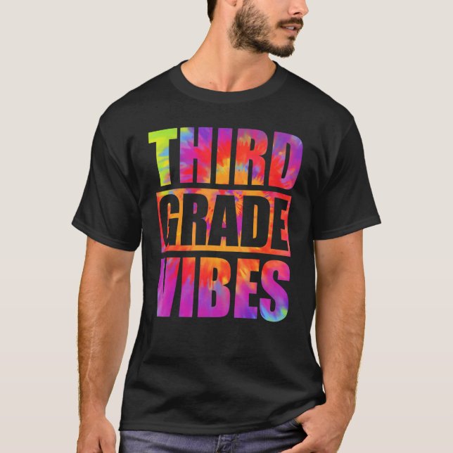 Camiseta Professores Do 3º Ciclo Tie Dye De Volta À Escola (Frente)