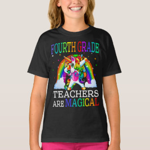 Camiseta Professores do 4º ano são Unicórnio mágico 