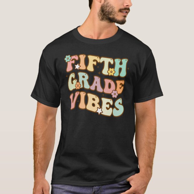 Camiseta Professores do 5 de 5º grau Vibes (Frente)