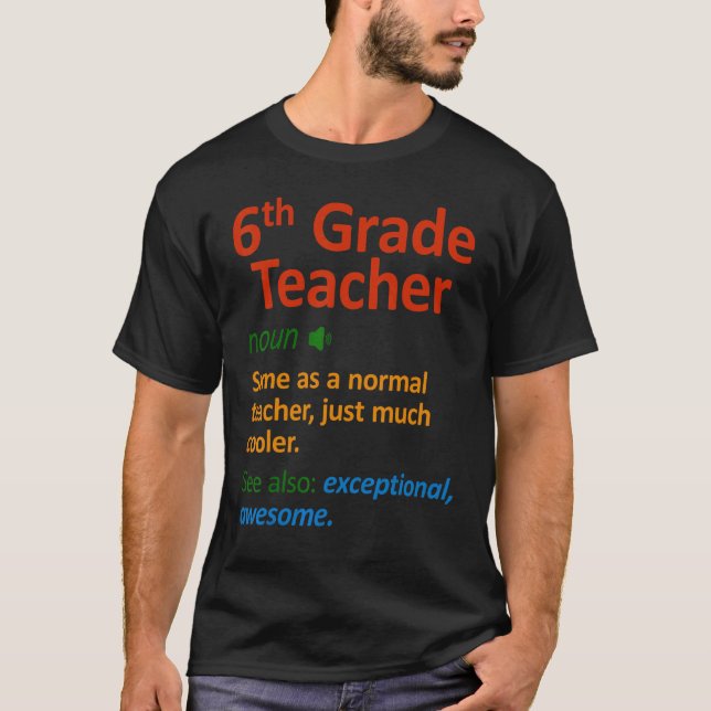 Camiseta Professores do 6 Grau 6 (Frente)
