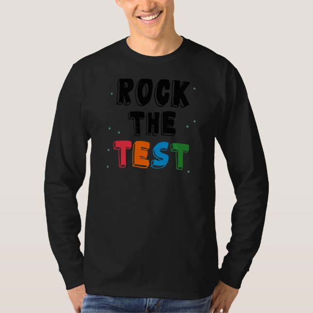 Camiseta Professores do Dia de Teste do Professor Rock (Frente)