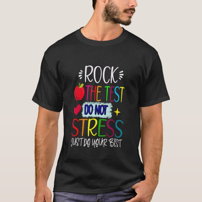 Camiseta Professores do Dia de Teste do Professor Rock (Frente)