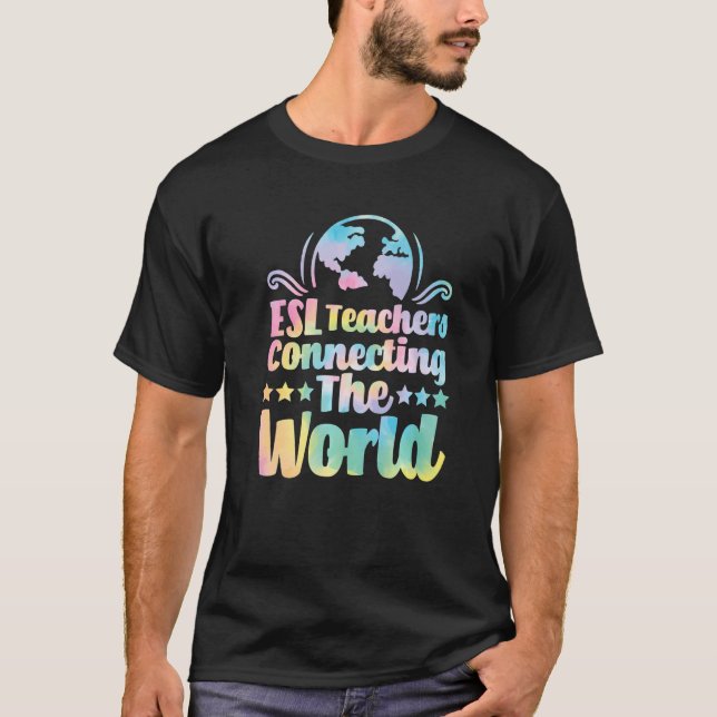 Camiseta Professores do ESL conectando o mundo em inglês vi (Frente)