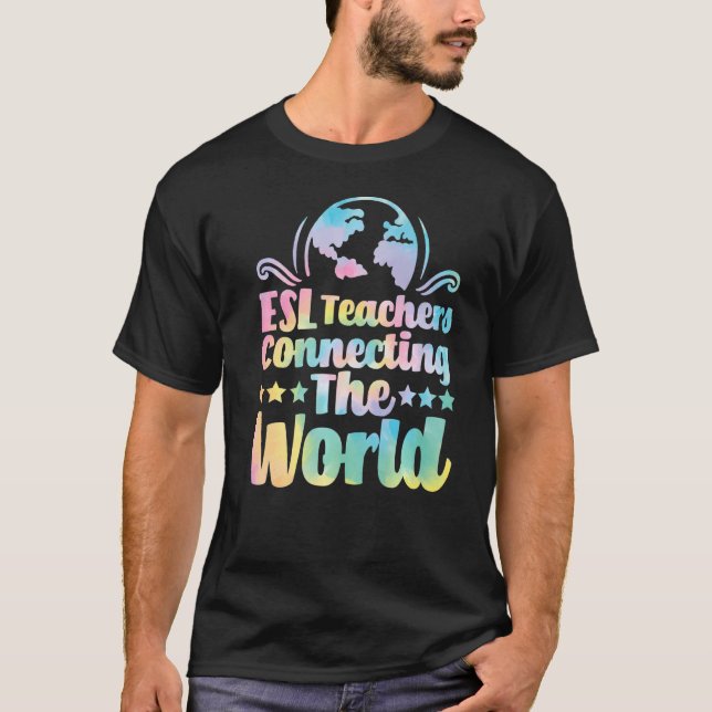 Camiseta Professores do ESL conectando o mundo em inglês vi (Frente)