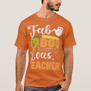 Camiseta Professores do Halloween Spooky Ghost Ensinando De