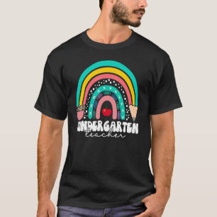 Camiseta Professores do infantário Esquadrão Kinder Rainbow