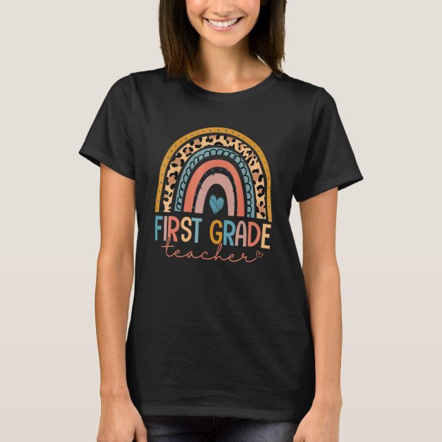 Camiseta Professores do primeiro ano Meninas 1rua Grau Esqu (Frente)