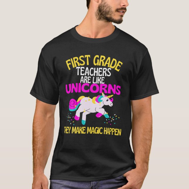 Camiseta Professores Do Primeiro Grau Do Unicórnio São Mági (Frente)