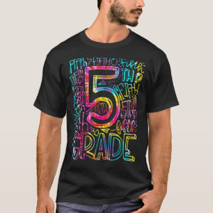 Camiseta Professores Do Quinto 5 Do Tie Dye De Volta A