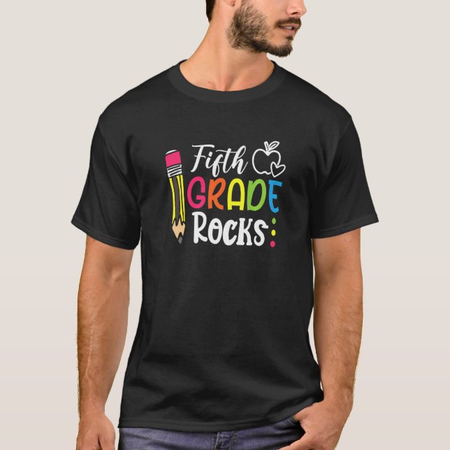 Camiseta Professores do Quinto Grau, Alô, 5, Estudos (Frente)