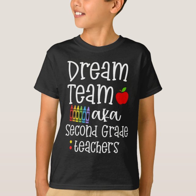 Camiseta Professores do time de sonho do 2º ano na escola (Frente)