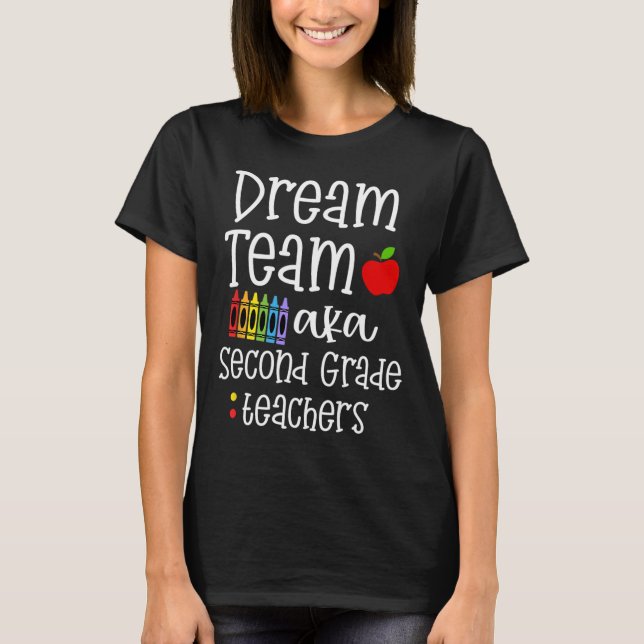 Camiseta Professores do time de sonho do 2º ano na escola (Frente)