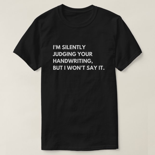 Camiseta Professores E Mestres Dito De Trabalho Engraçado (Frente do Design)