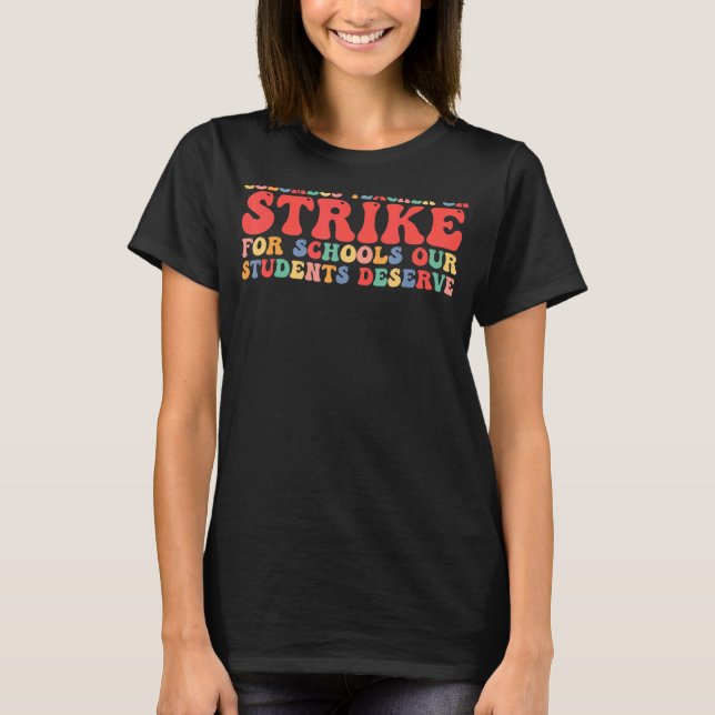 Camiseta Professores em Greve de Professora OH Columbus Ohi (Frente)