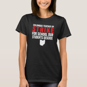 Camiseta Professores em Greve de Professora OH Columbus Ohi