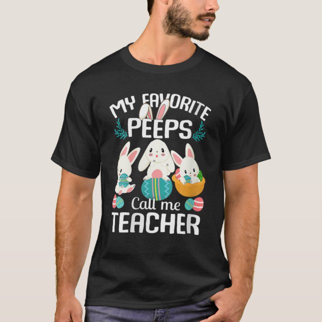 Camiseta Professores Engraçados De Ovos De Páscoa Meu Cal C (Frente)