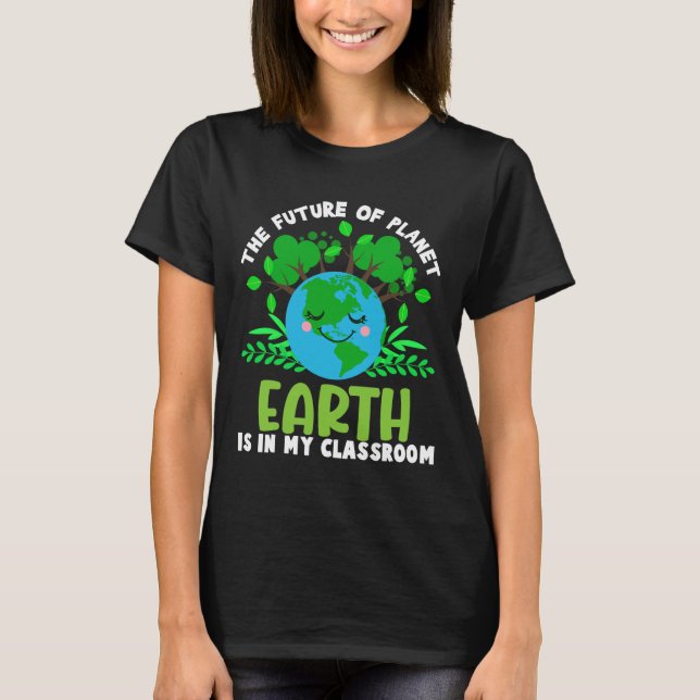 Camiseta Professores Engraçados No Futuro Da Terra - Smi Da (Frente)