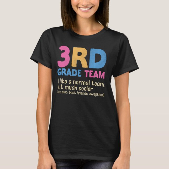 Camiseta Professores Equipe do 3º ano Definição do substant (Frente)