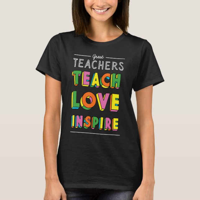 Camiseta Professores Impressionantes Ideia Professora Adora (Frente)