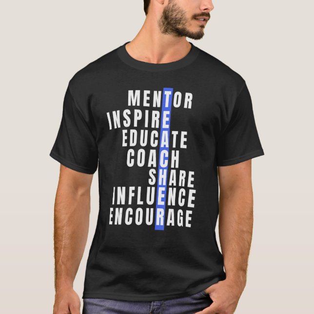 Camiseta Professores Mentores Inspiram Influência na Compar (Frente)