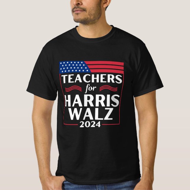 Camiseta Professores Para Harris Walz 2024 (Frente)