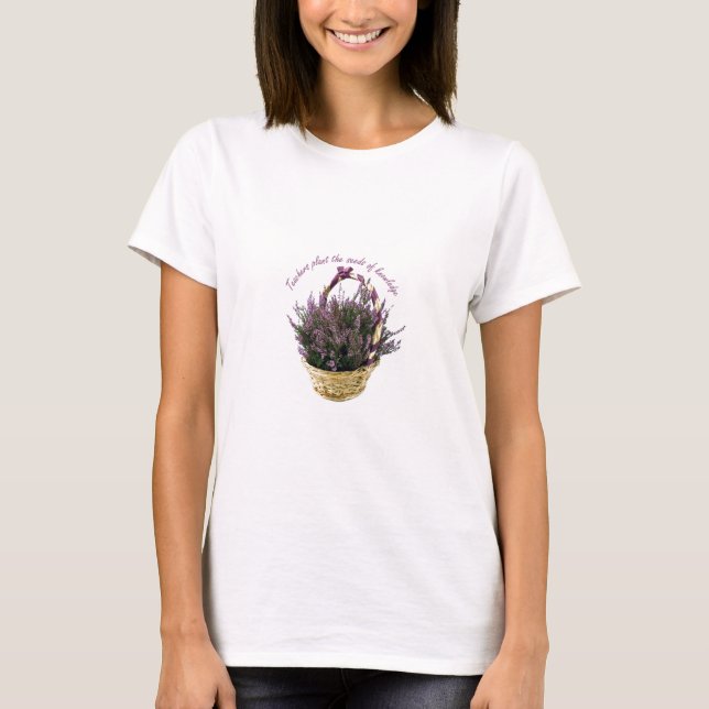 Camiseta Professores Plantam Lavanda de Sementes (Frente)