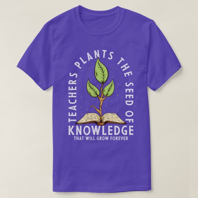 Camiseta Professores Plantam Sementes Do Conhecimento (Frente do Design)
