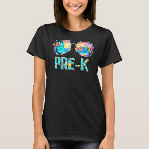 Camiseta Professores Pré-K em Paz no Último Dia da Escola