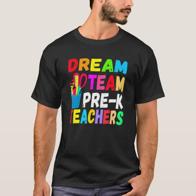 Camiseta Professores Pré K Sonham Equipe Pré K Professores  (Frente)