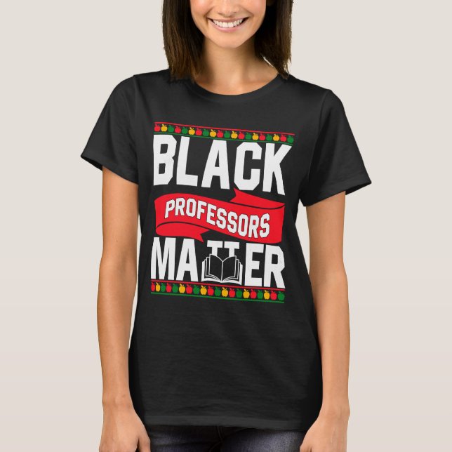 Camiseta Professores Pretos Importam História Africana Corr (Frente)