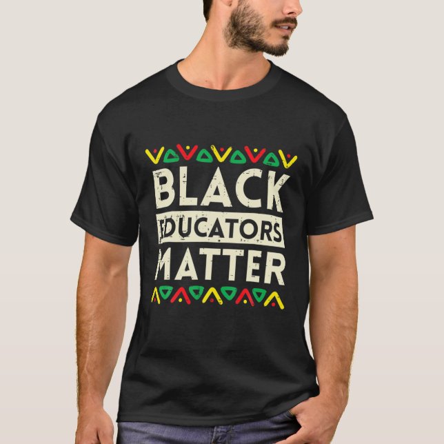 Camiseta Professores Pretos Importam História Mês África Pr (Frente)