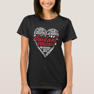 Camiseta Professores Principais Assistente Coração Cortante