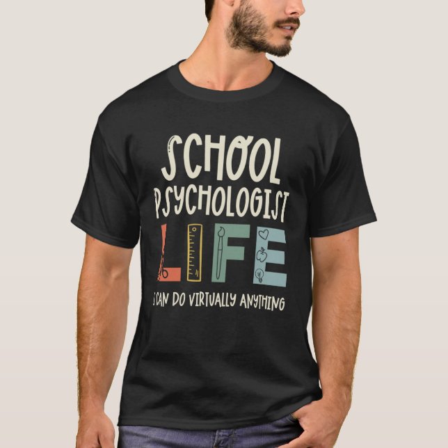 Camiseta Professores Psicólogos Escolares Podem Fazer Prati (Frente)