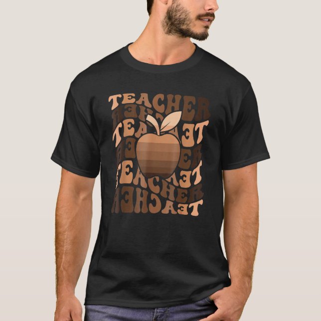 Camiseta Professores Retro História Negra Mês Daisy Melanin (Frente)