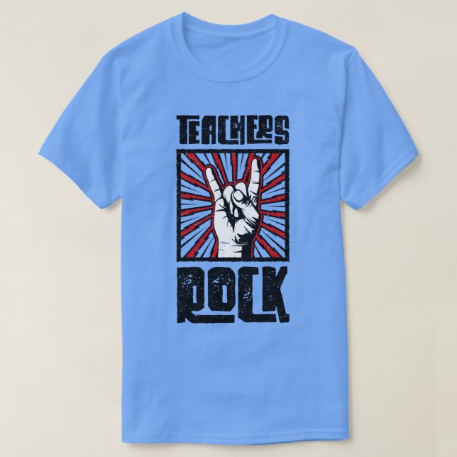 Camiseta Professores Rock Red Barn EUA (Frente do Design)