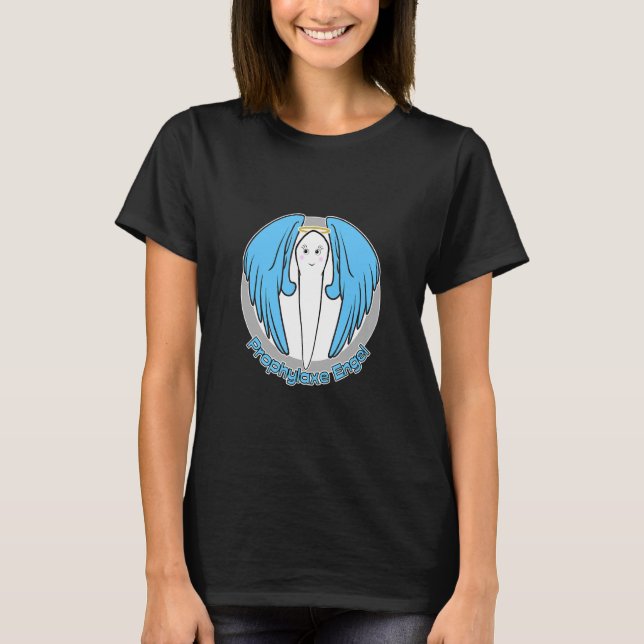 Camiseta Profilaxia Angel Blue Dentist Aid Rico Cos (Frente)