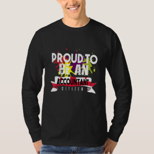 Camiseta Profissão Carreira Trabalhador Cidadão Contador Or
