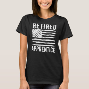 Camiseta Profissão De Aprendiz Aposentada Bandeira American