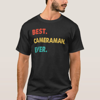 Camiseta Profissão de Cameraman Retrora Melhor Cameraman Nu