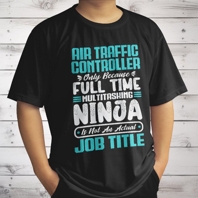 Camiseta Profissão de Cargo de Controlador de Tráfego Aéreo (Criador carregado)