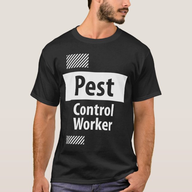 Camiseta Profissão de Cargo de Controle de Pest (Frente)