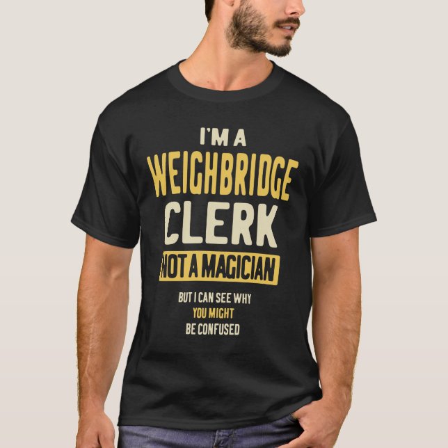 Camiseta Profissão de Cargo de Empregado do Weighbridge (Frente)