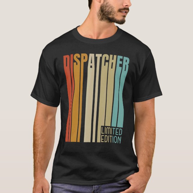 Camiseta Profissão de Cargo do Retro Dispatcher (Frente)