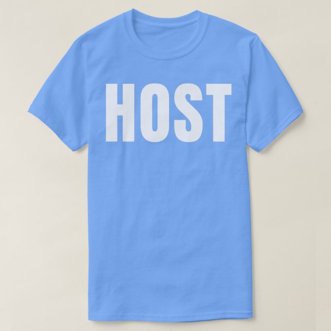 Camiseta Profissão de Cargo Engraçado Host Profissão de Ani (Frente do Design)