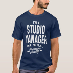 Camiseta Profissão de Cargo Funny Gift do Studio Manager