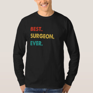 Camiseta Profissão de Cirurgião Retro Melhor Cirurgião de T