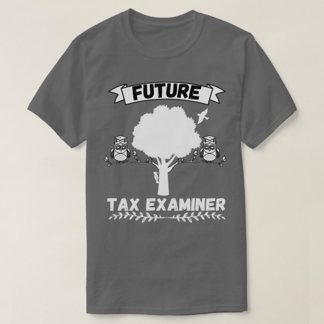 Camiseta Profissão de futuros examinadores fiscais (Frente do Design)