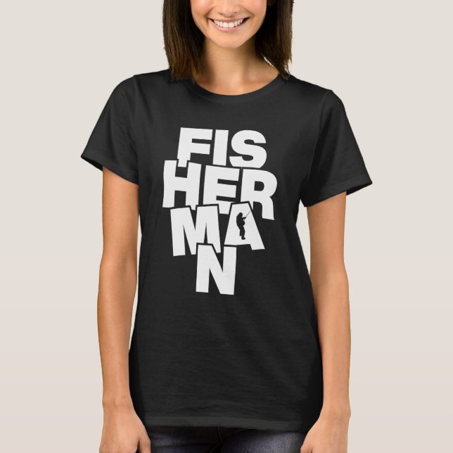 Camiseta Profissão de Pesca Trabalho - Pescador (Frente)