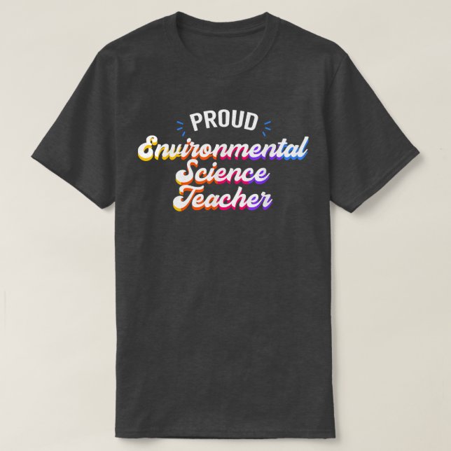 Camiseta Profissão de Professores de Ciência Ambiental Orgu (Frente do Design)