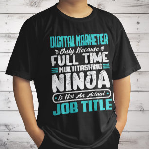 Camiseta Profissão de Título de Emprego de Profissional de